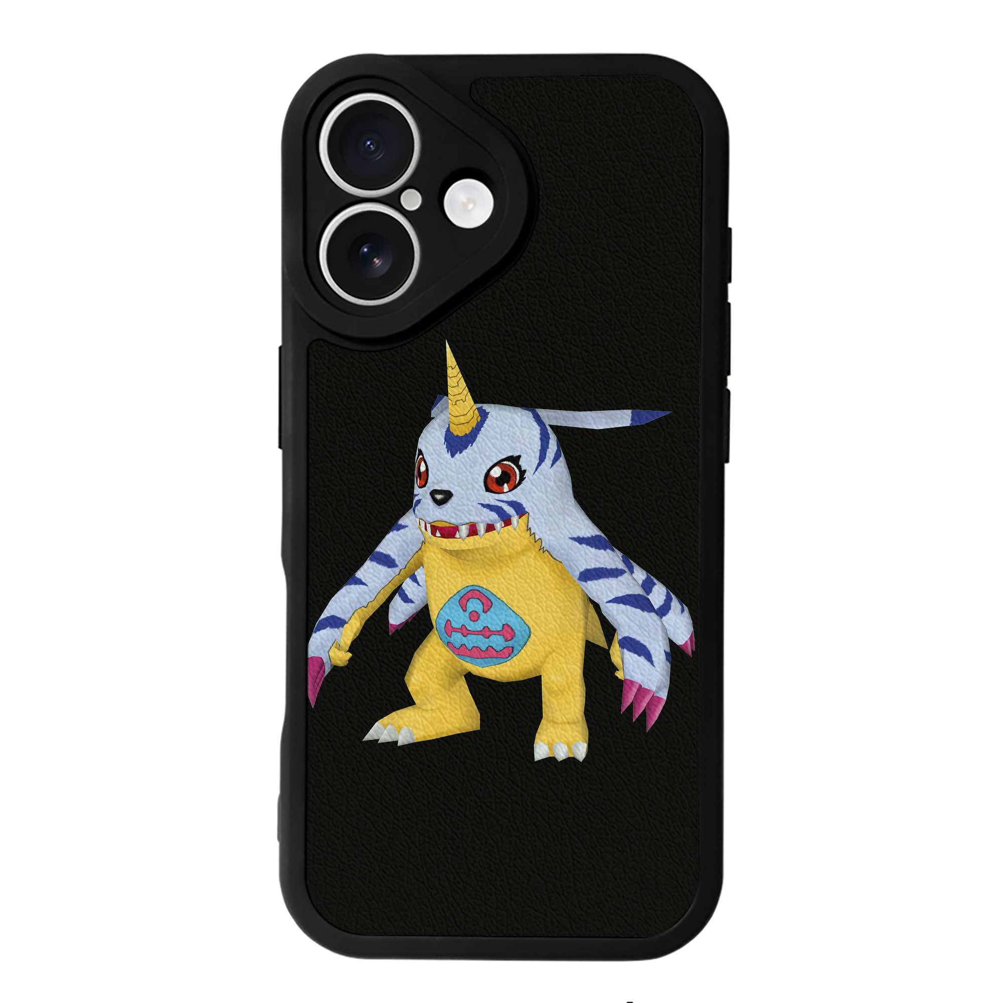 （画像用） Digimon デジタルモンスター/デジモン 【iPhone 16シリーズ対応】シリコンスマホケース（レザー調） 材質：シリコン
